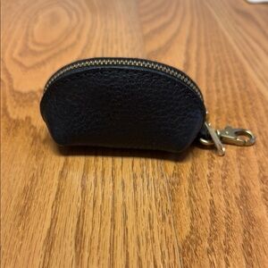 Portland leather mini taco keychain